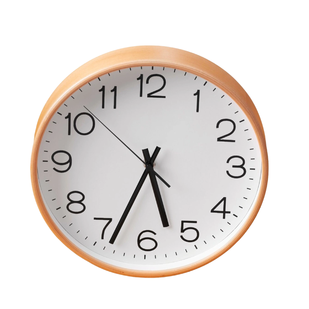 Orange Wall Clock