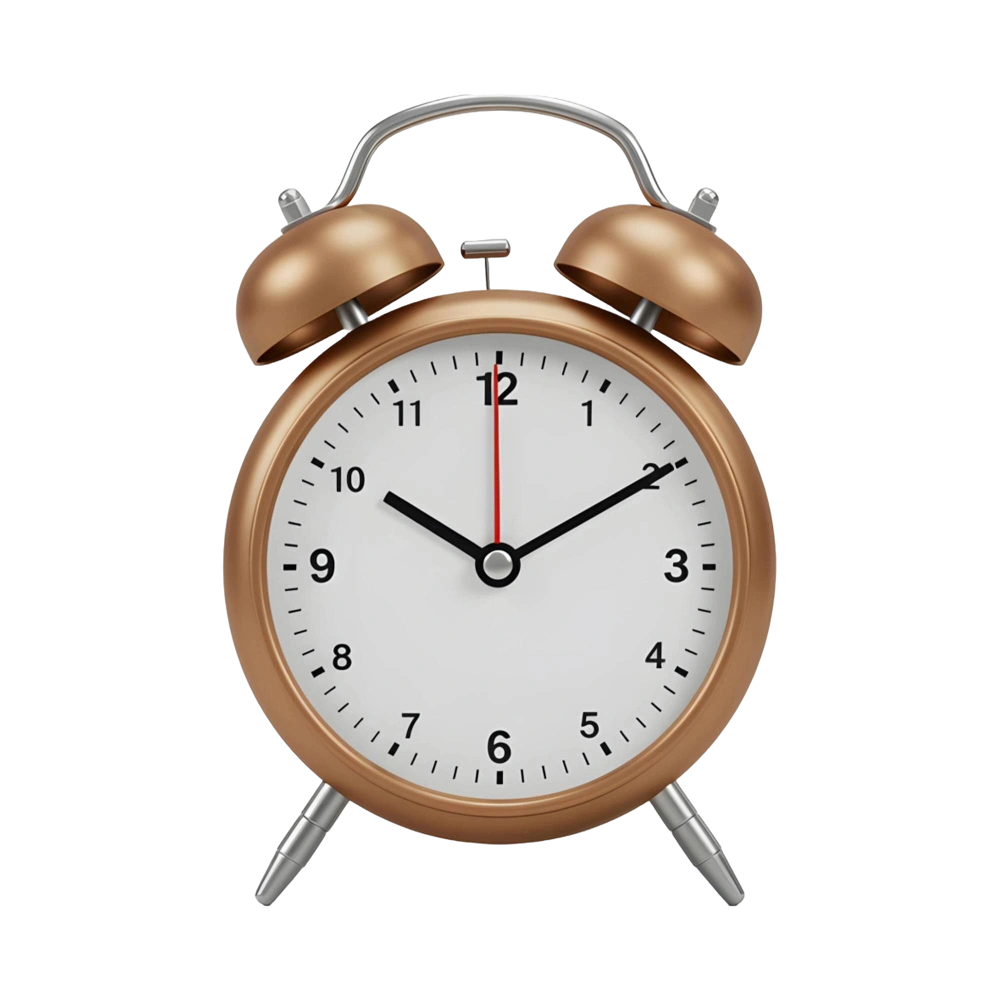 Golden Alarm Clock
